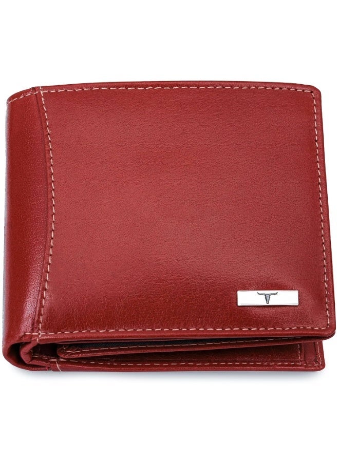 URBANFOREST URBAN FOREST Oliver Aniline Red Leather Wallet for Men - Image 4